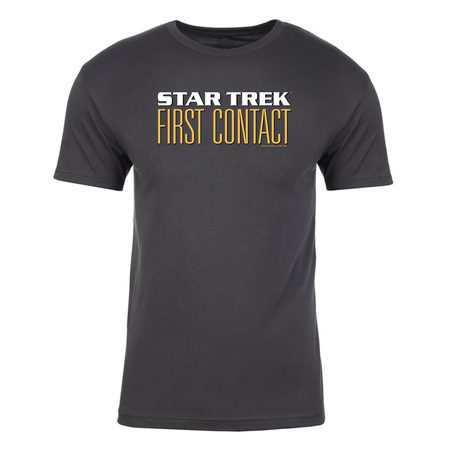 Star Trek VII: Generations First Contact Logo Adult Short Sleeve T-Shirt