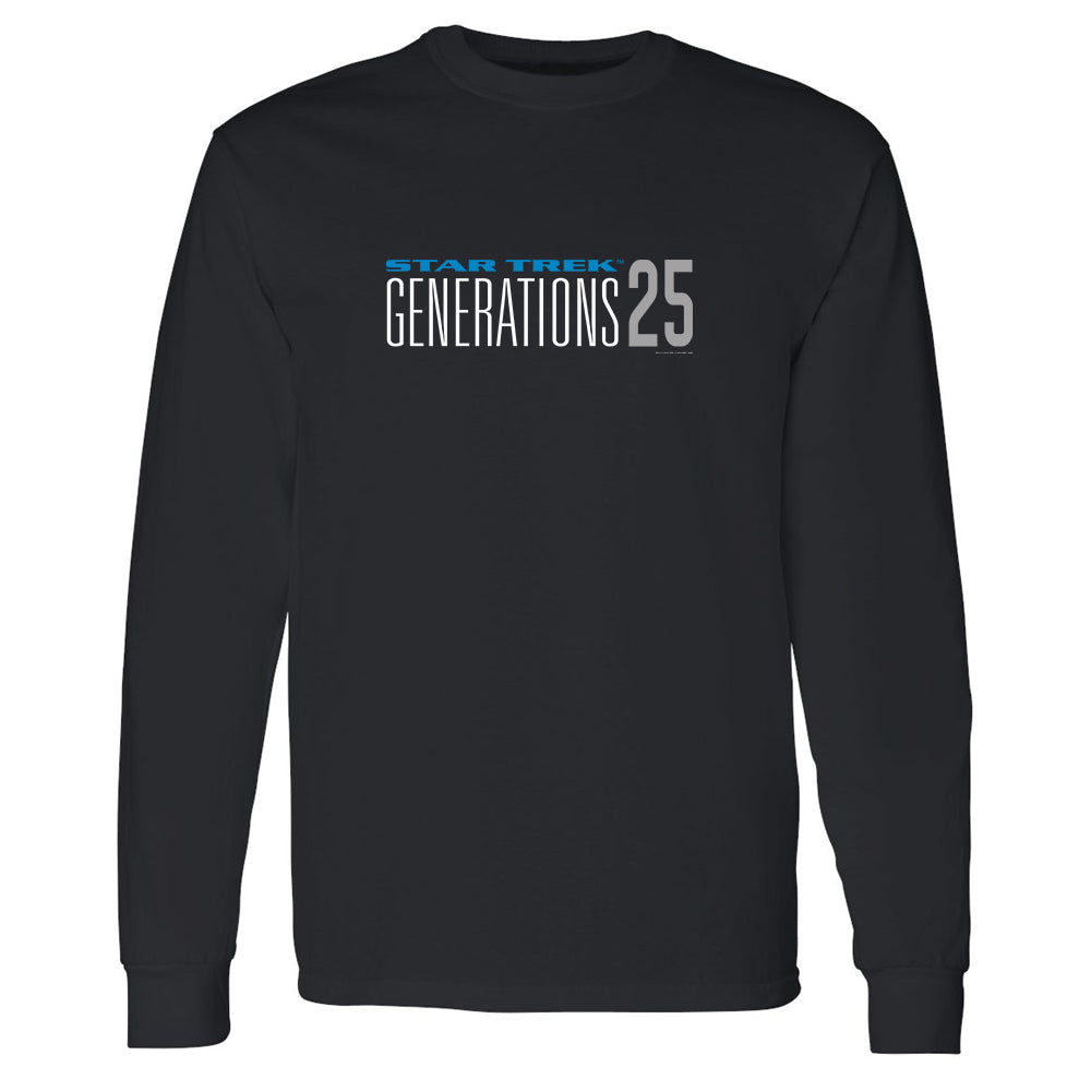 Star Trek: Generations 25 Logo Adult Long Sleeve T-Shirt