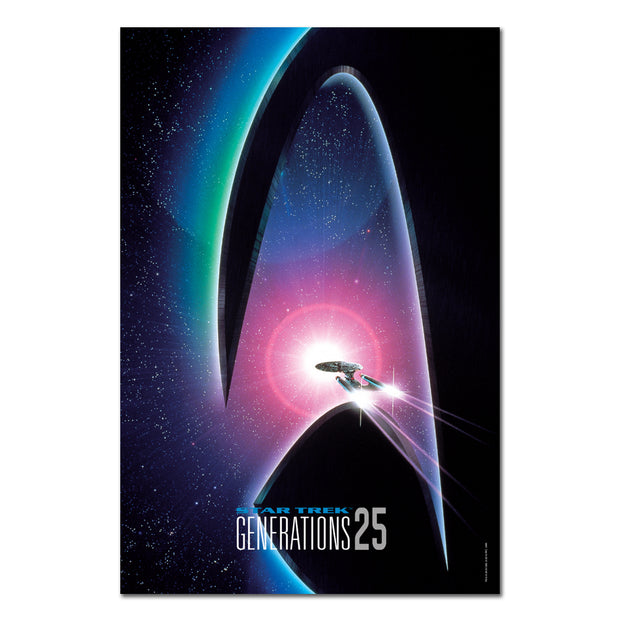 Star Trek: Generations Delta 25 Logo Premium Satin Poster 16" x 24"