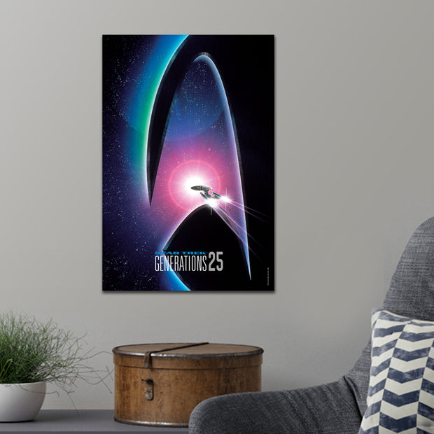 Star Trek: Generations Delta 25 Logo Premium Satin Poster 16" x 24"