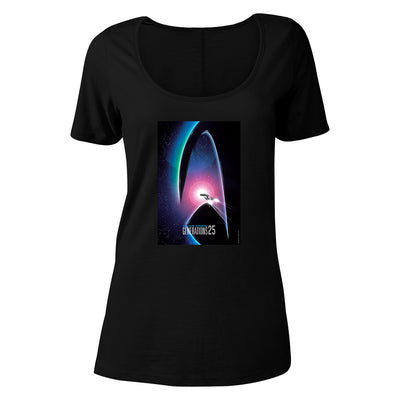 Star Trek: Generations Delta 25 Logo Women's Relaxed Scoop Neck T-Shirt