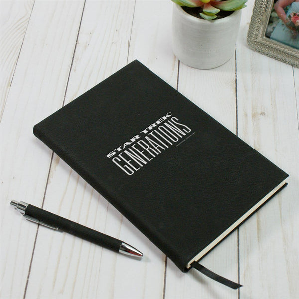 Star Trek Generations Logo Laser Engraved Notebook