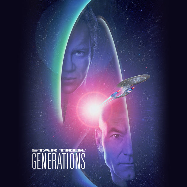 Star Trek: Generations Kirk & Picard Logo Tote Bag