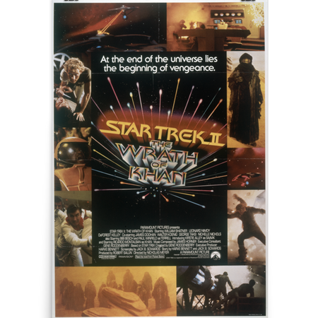 Star Trek II: The Wrath of Khan Movie Premium Satin Poster