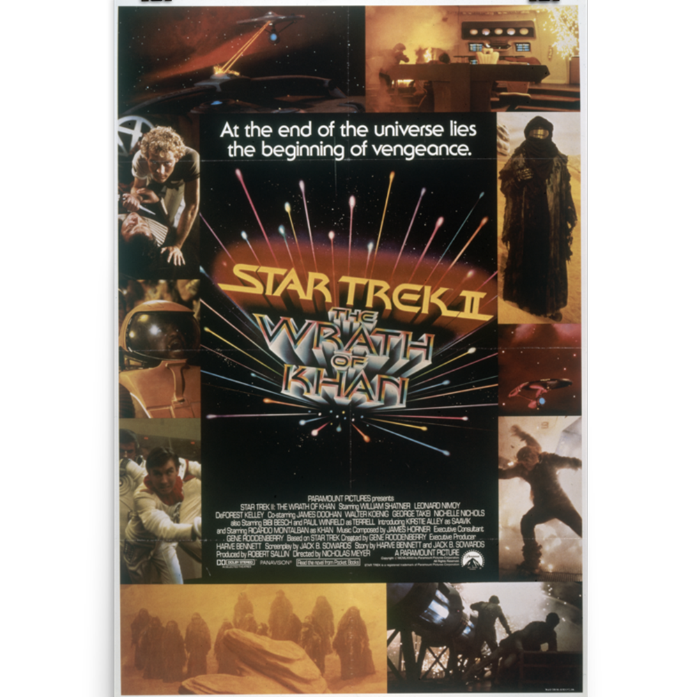 Star Trek II: The Wrath of Khan Movie Premium Satin Poster