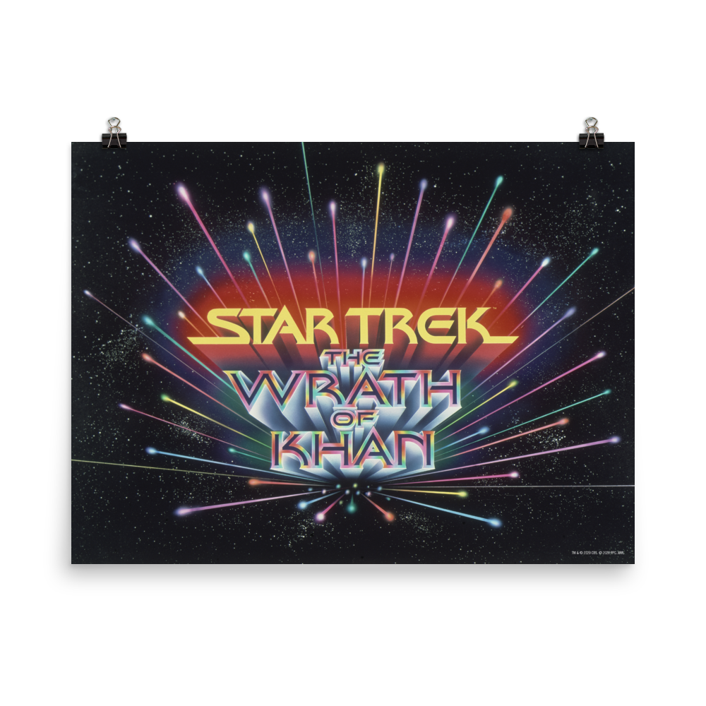 Star Trek II: The Wrath of Khan Premium Satin Logo Poster