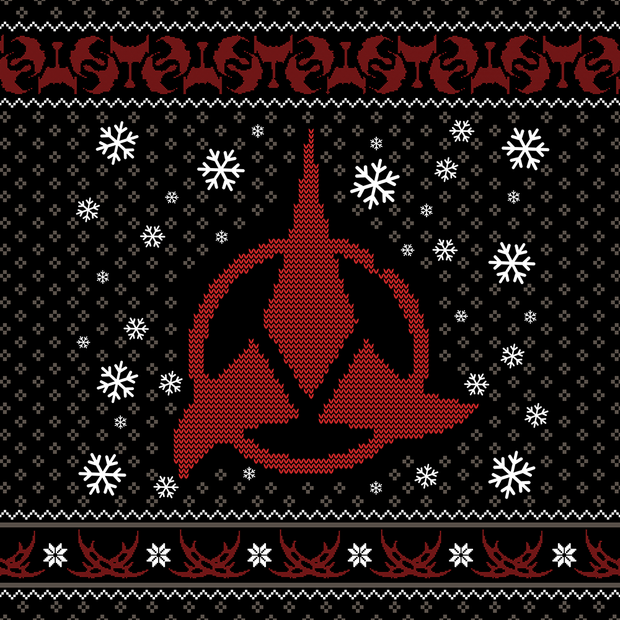 Star Trek Klingon Christmas Adult All-Over Print Sweatshirt