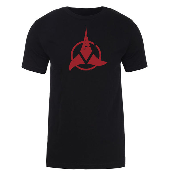 Star Trek Klingon Red Logo Adult Short Sleeve T-Shirt