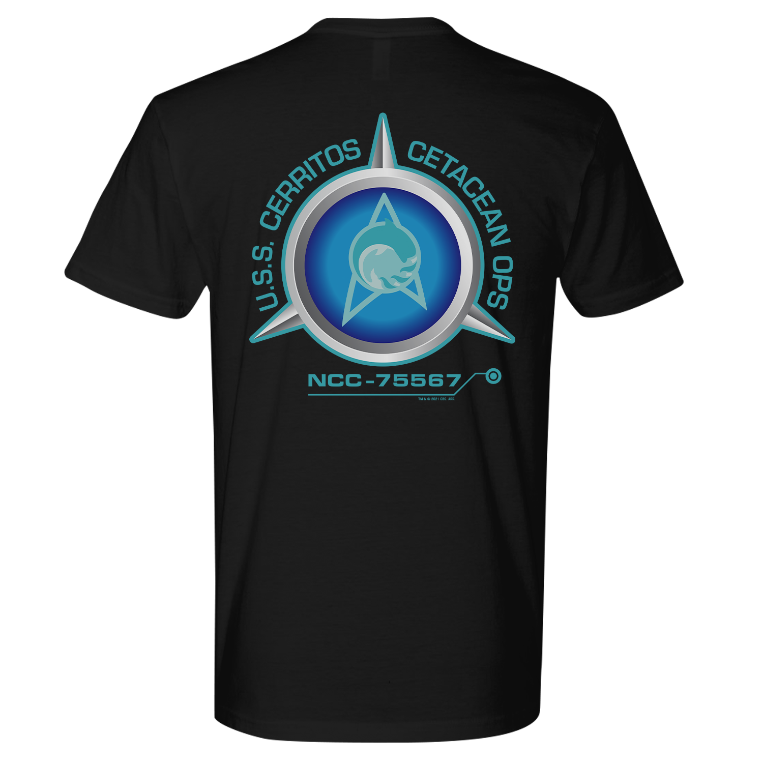 Star Trek: Lower Decks Cetacean Ops Delta Logo Adult Short Sleeve T-Shirt