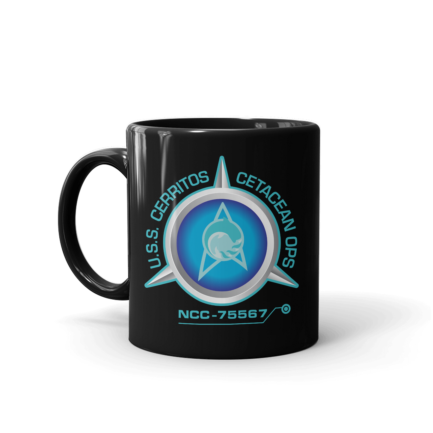 Star Trek: Lower Decks Cetacean Ops Delta Logo White Mug