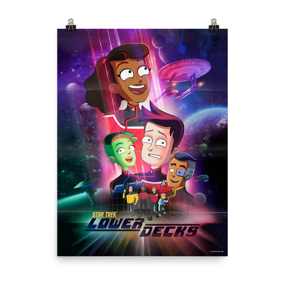 Star Trek: Lower Decks Crew Key Art Premium Satin Poster