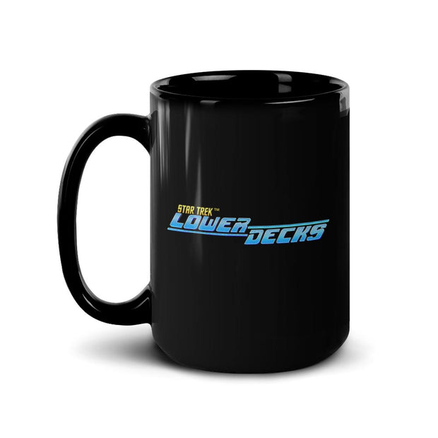 Star Trek: Lower Decks Logo Black Mug