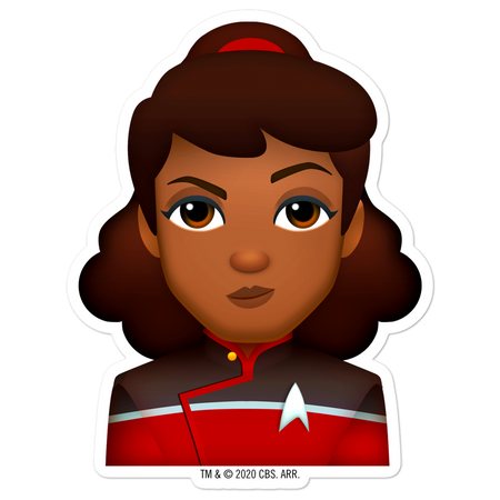 Star Trek: Lower Decks Mariner Emoji Die Cut Sticker