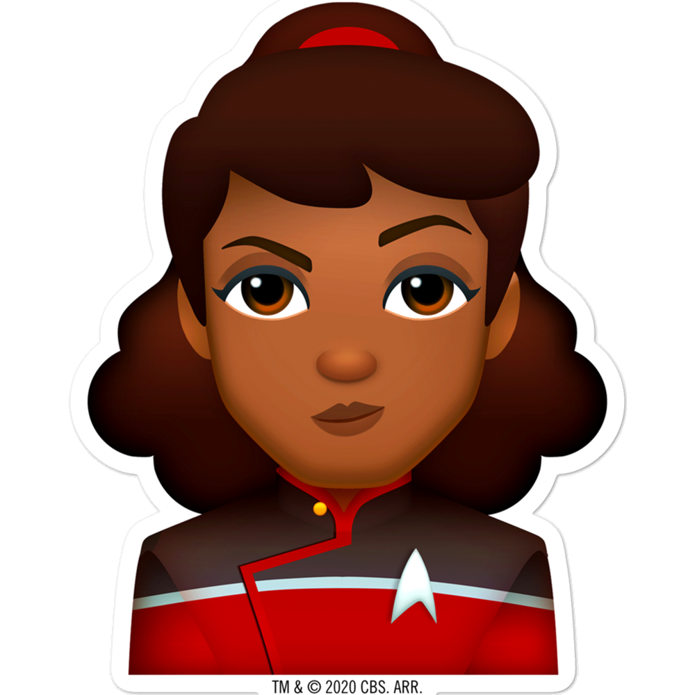 Star Trek: Lower Decks Mariner Emoji Die Cut Sticker