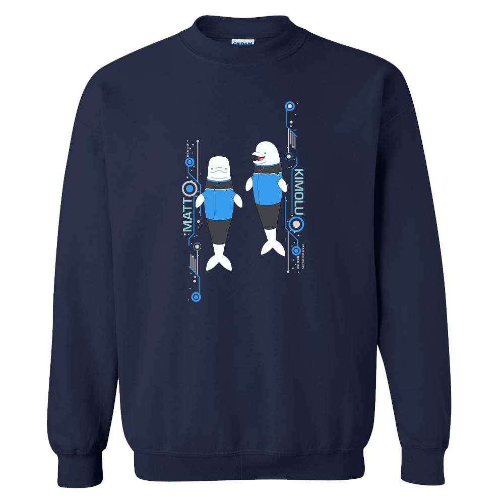 Star Trek: Lower Decks Matt & Kimolu Fleece Crewneck Sweatshirt