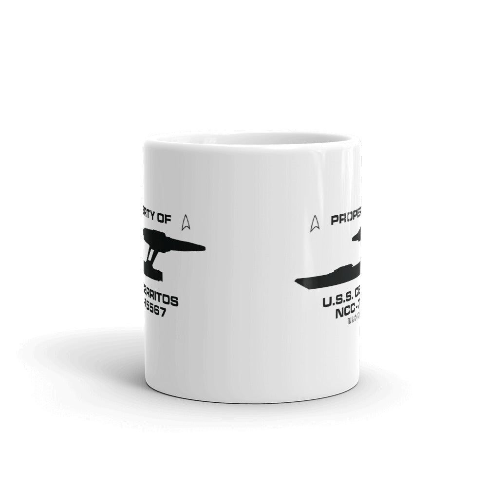 Star Trek: Lower Decks Property Of White Mug