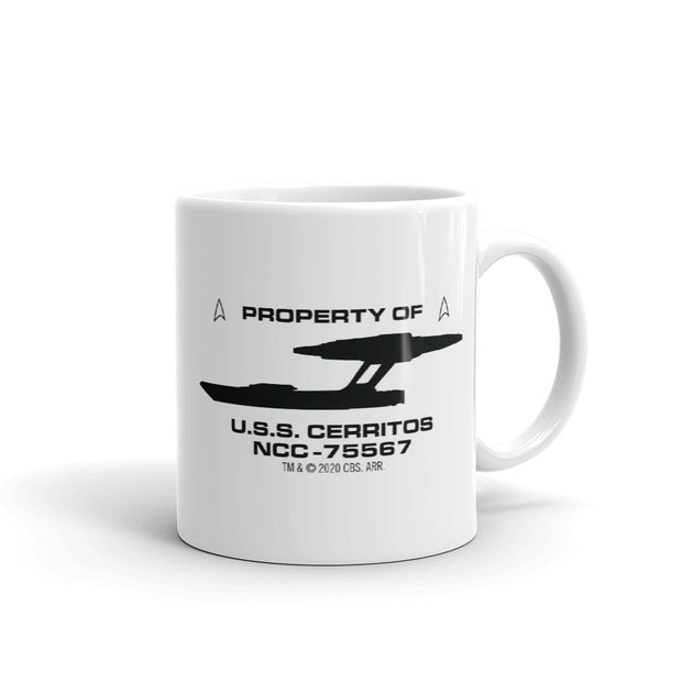 Star Trek: Lower Decks Property Of White Mug