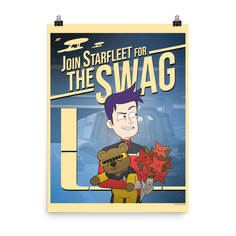 Star Trek: Lower Decks Swag Recruiting Premium Satin Poster