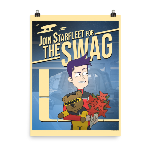 スターホース リターンズ ポスター Star Trek: Lower Decks Swag Recruiting Premium Satin Poster