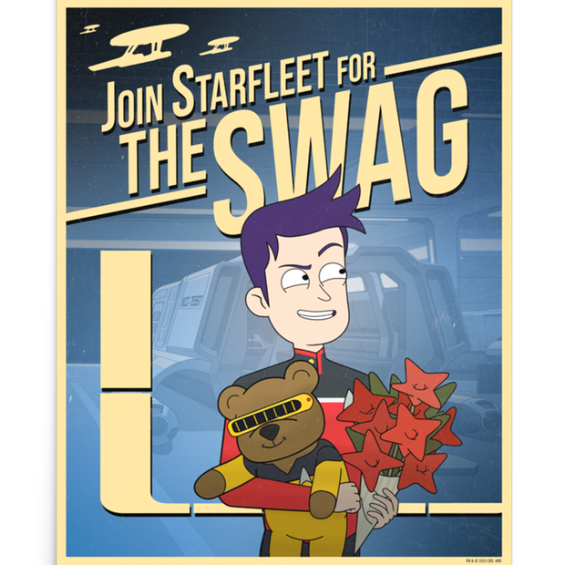 Star Trek: Lower Decks Swag Recruiting Premium Satin Poster