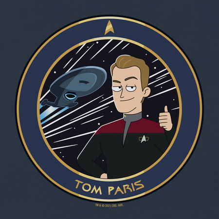 Star Trek: Lower Decks Tom Paris Plate Adult Short Sleeve T-Shirt