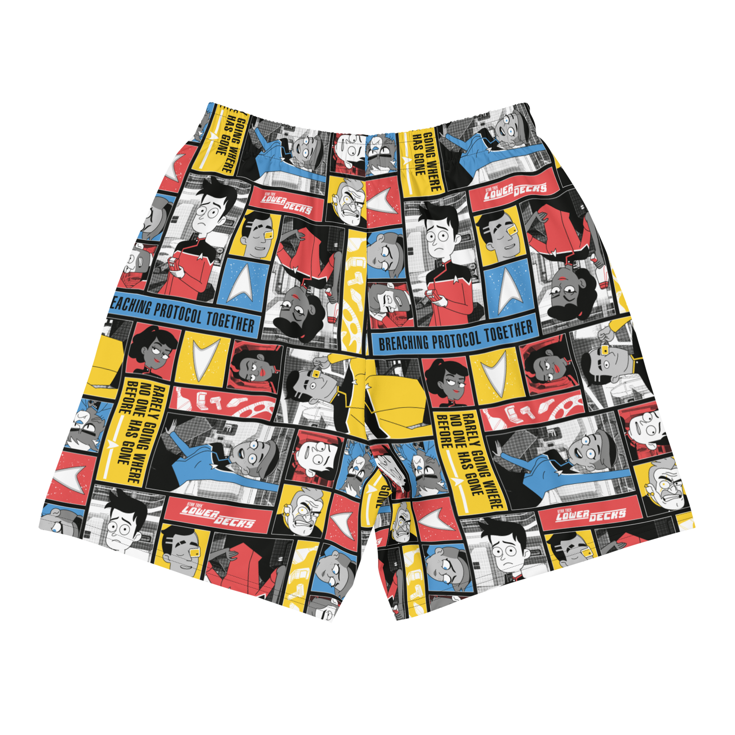 Star Trek: Lower Decks Blocks Pattern Athletic Shorts