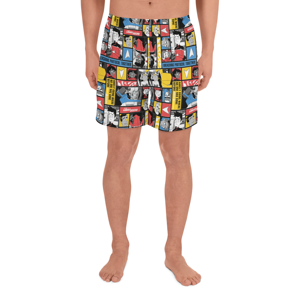 Star Trek: Lower Decks Blocks Pattern Athletic Shorts