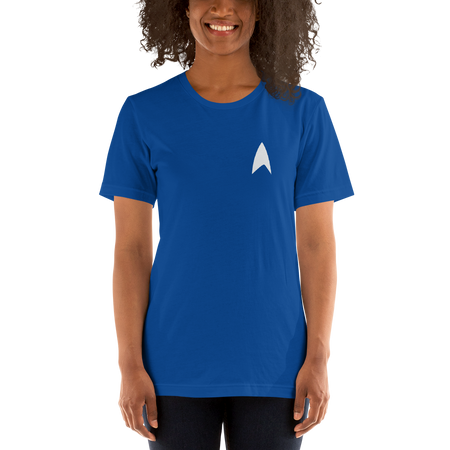 Star Trek: Lower Decks Space The Funnest Frontier Blue Unisex Premium T-Shirt