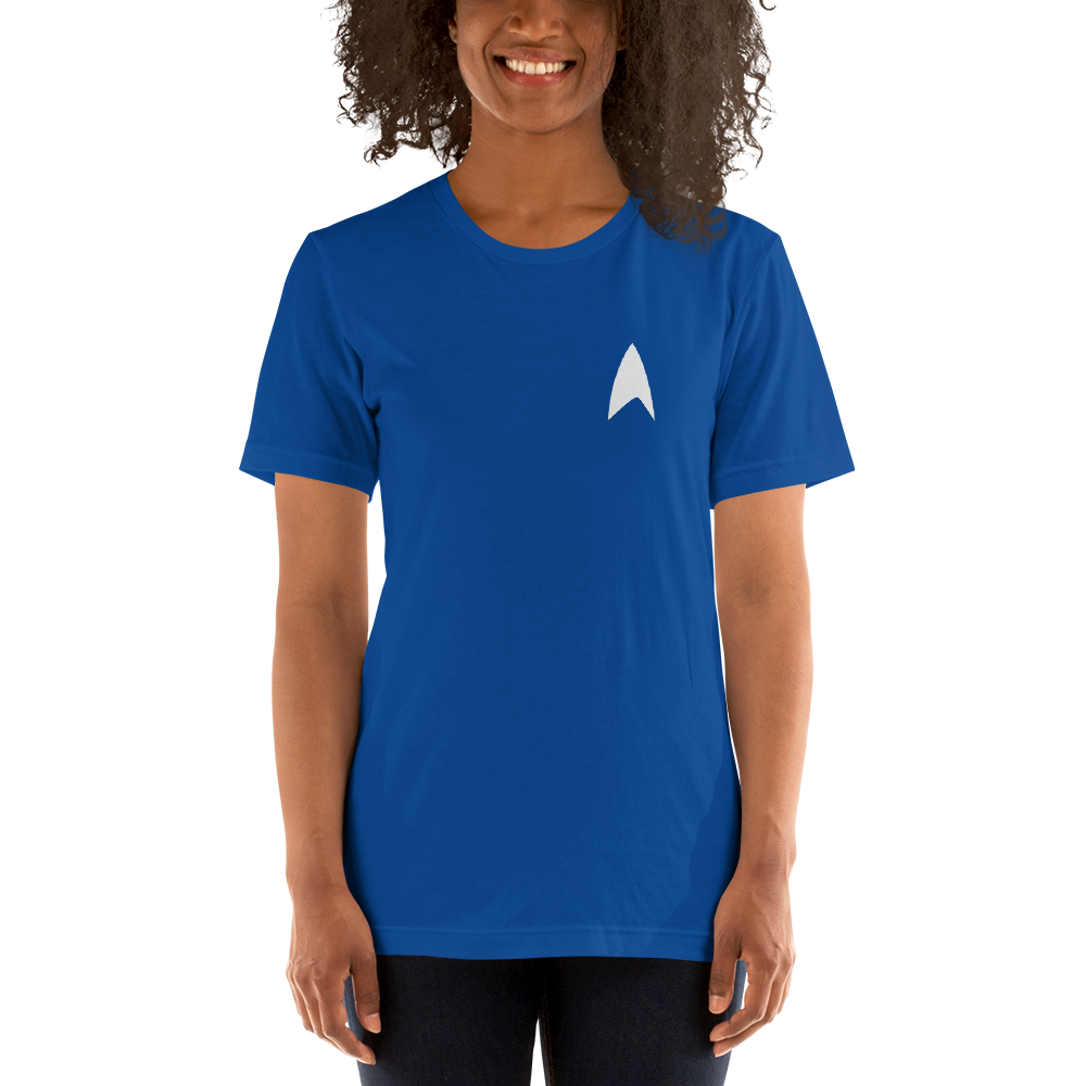 Star Trek: Lower Decks Space The Funnest Frontier Blue Unisex Premium T-Shirt