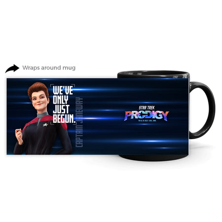 Star Trek: Prodigy Captain Janeway "We've Only Just Begun" Black Mug