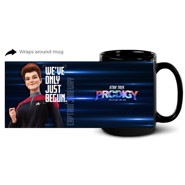 Star Trek: Prodigy Captain Janeway "We've Only Just Begun" Black Mug