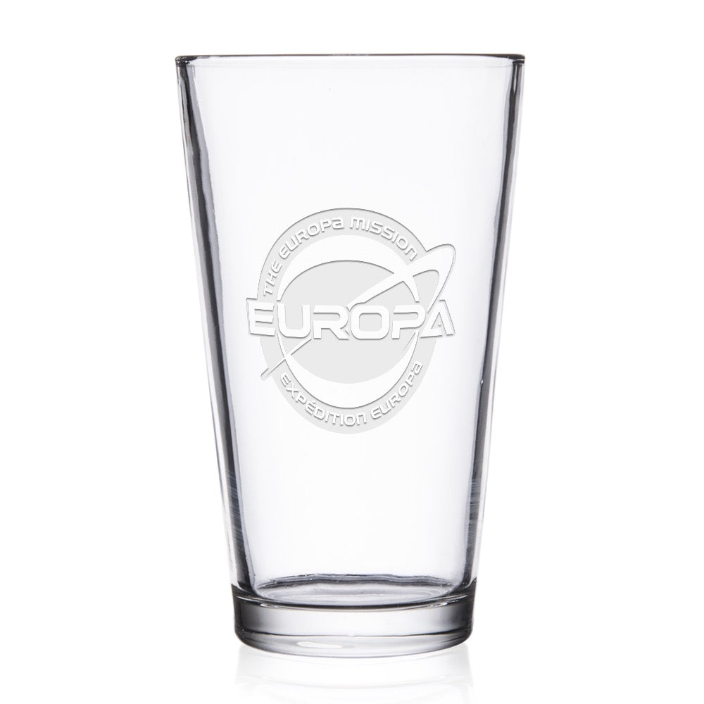 Star Trek: Picard Europa Mission Laser Engraved Pint Glass