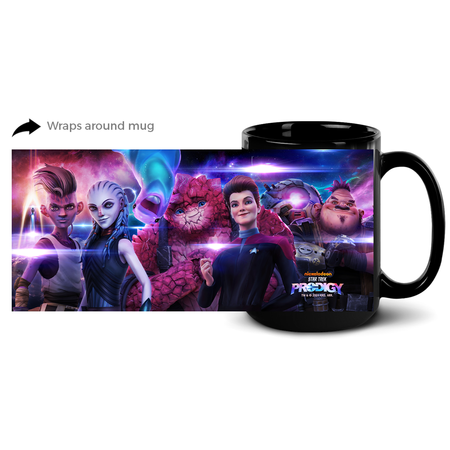 Star Trek: Prodigy Key Art 2 Black Mug