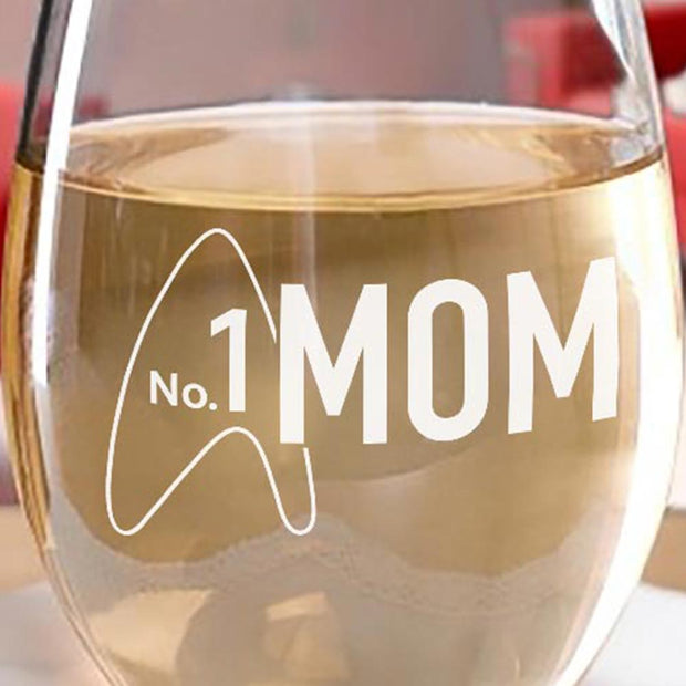 Star Trek: Picard No.1 Mom Laser Engraved Stemless Wine Glass