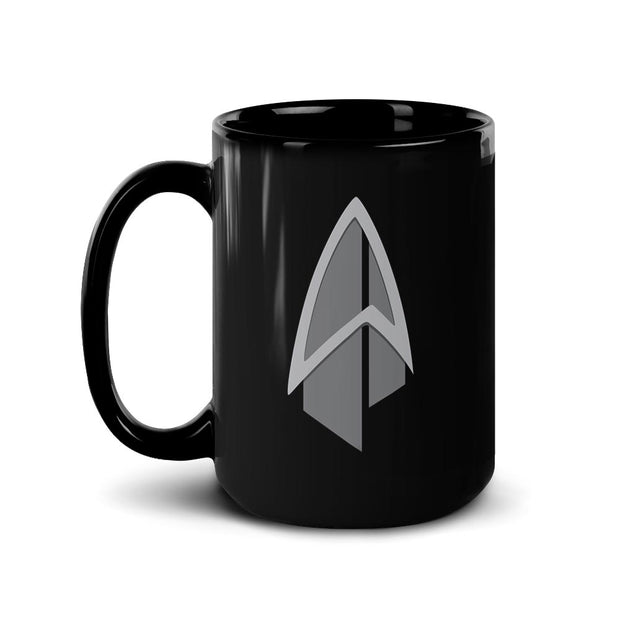 Star Trek: Picard Starfleet Badge Black Mug