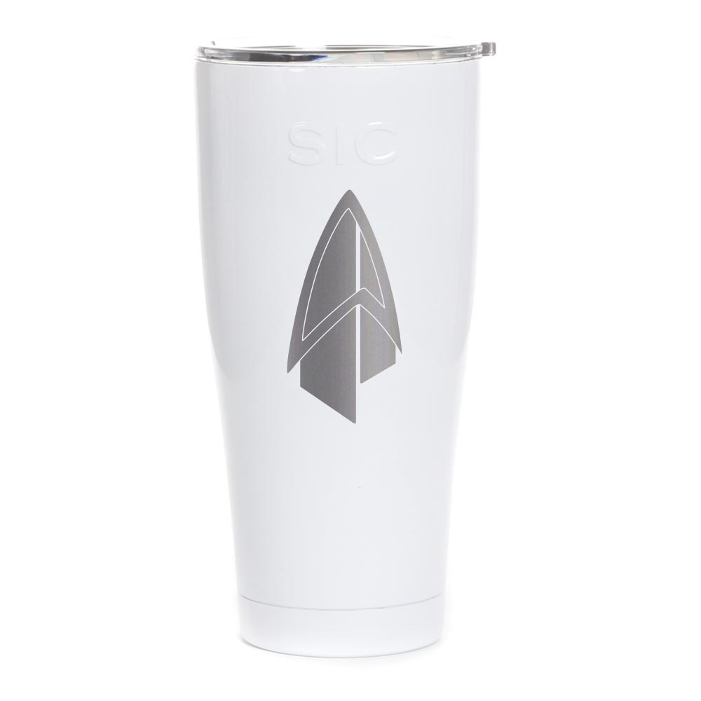 Star Trek: Picard Starfleet Badge Laser Engraved SIC Tumbler