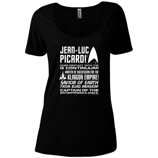 Star Trek: Picard Tribute Women's Relaxed Scoop Neck T-Shirt