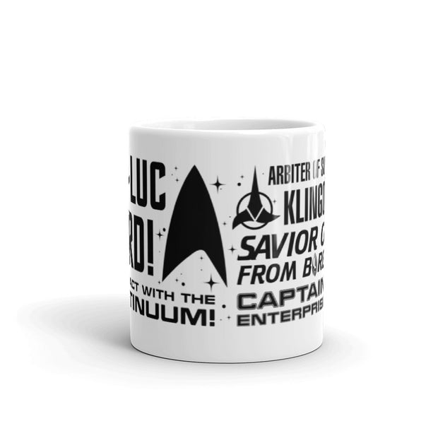 Star Trek: Picard Tribute White Mug