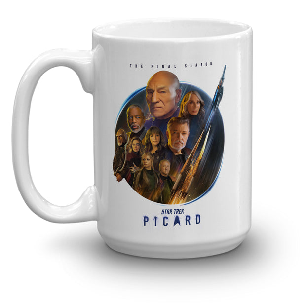  Star Trek: Picard Starfleet to the Core White Mug - Officially  Licensed - 15 oz : Home & Kitchen