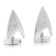 Star Trek Silver Delta Shield Cufflinks