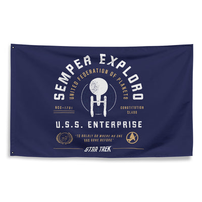 Star Trek Semper Exploro Flag