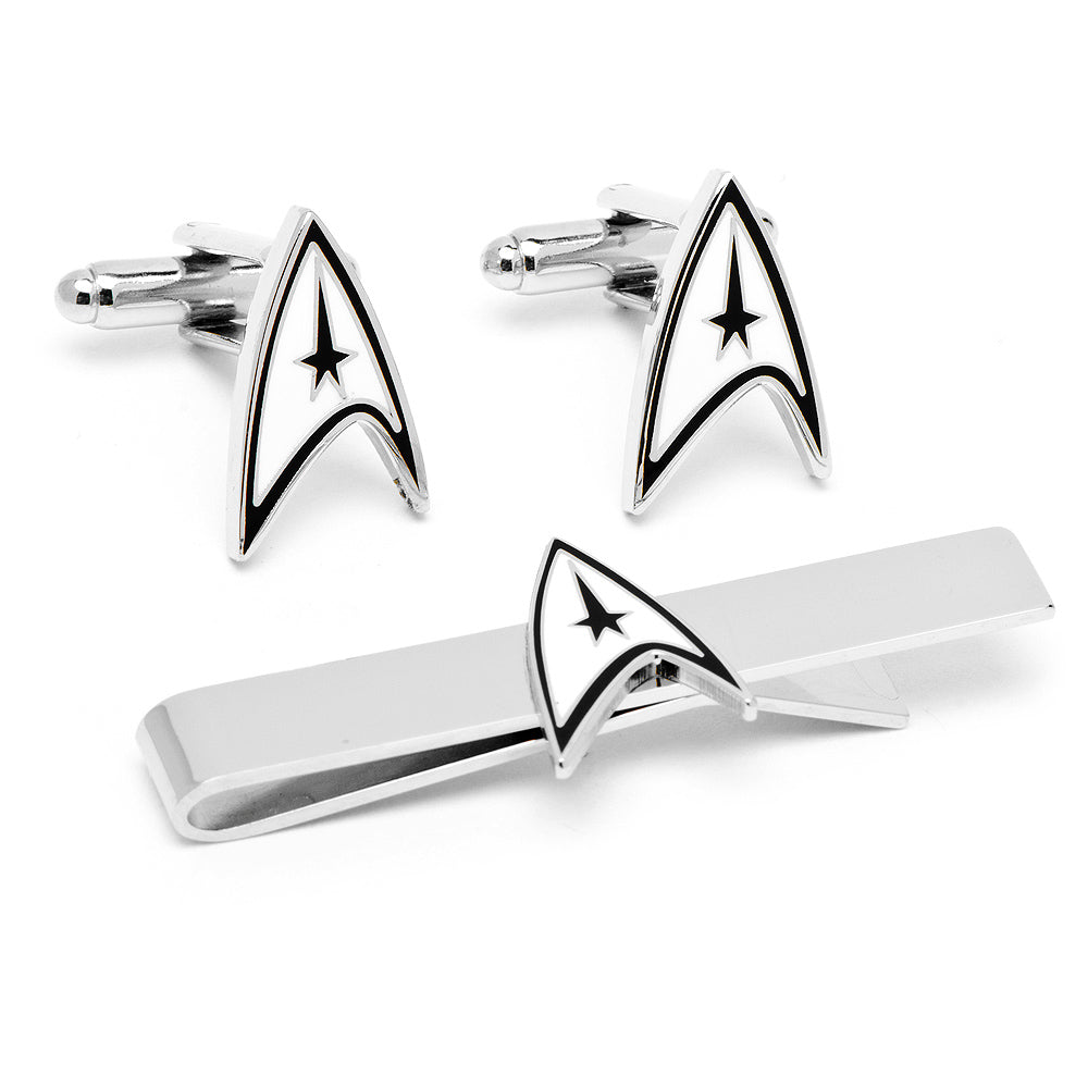 Star Trek Cufflinks Tie Bar Gift Set