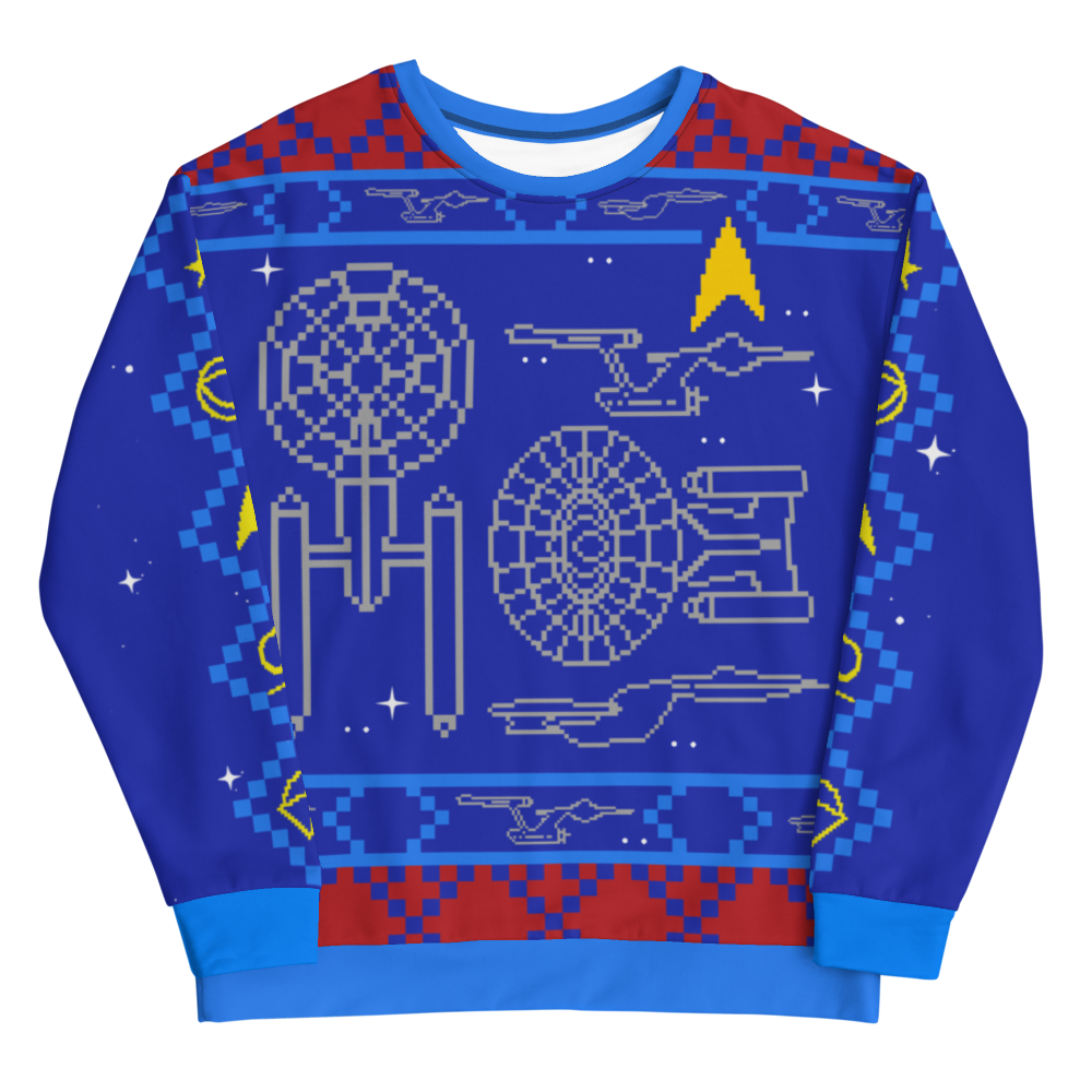 Star Trek Schemantics Holiday Unisex Crew Neck Sweatshirt