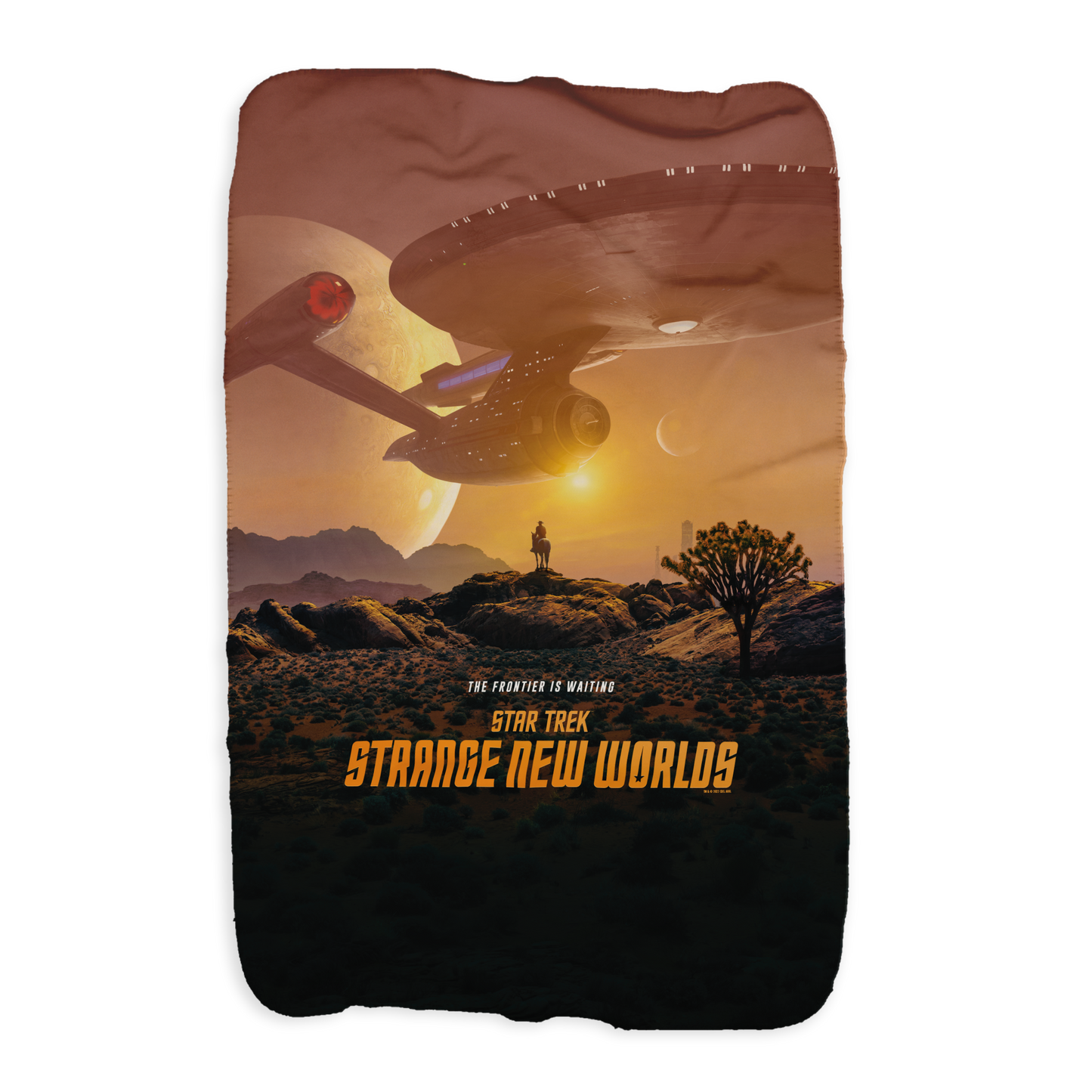 Star Trek: Strange New Worlds Landing Party Key Art Sherpa Blanket