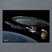 Star Trek: The Next Generation Ships of the Line Making for Deep Water Acrylic