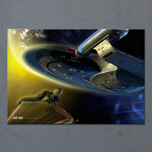 Star Trek: The Next Generation Ships of the Line Yesterday's Enterprise Acrylic