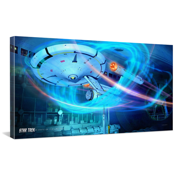 Star Trek: Enterprise Ships of the Line Wind Tunnel Traditional Canvas