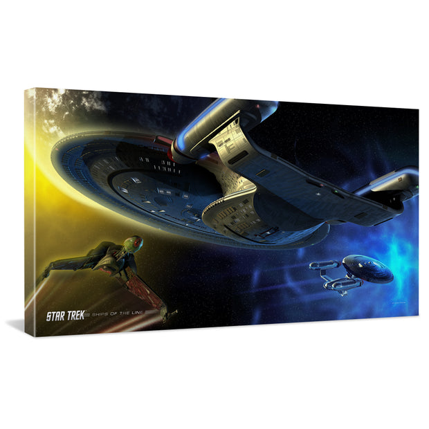 Star Trek: The Next Generation Ships of the Line Yesterday's Enterprise Traditional Canvas