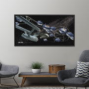 Star Trek: The Original Series Ships of the Line Beyond the Farthest Star Floating Frame Wrapped Canvas