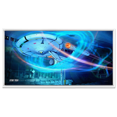 Star Trek: Enterprise Ships of the Line Wind Tunnel Floating Frame Wrapped Canvas